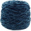 Νήμα βελούδου σενίλ Peacock Blue 250g, ογκώδες vegan μαλακό μείγμα πολυεστέρα-βαμβακιού για 1