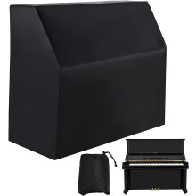 Upright Piano Cover Black 420D Oxford Fabric Dustproof