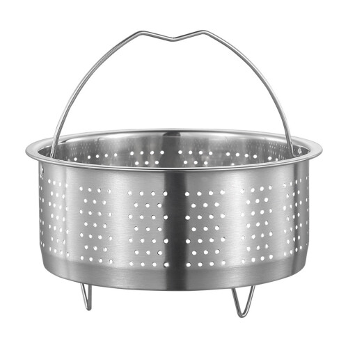 Stainless Steel Steamer Basket with Handle 1-Pack