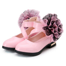 (31) Girls PU Leather Party Shoes Anti-Slip Breathable
