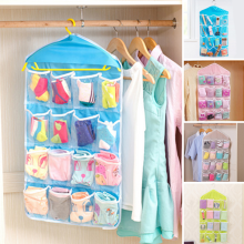 Organisateur de rangement suspendu transparent Ă 16 poches pour chaussures et sacs de porte, 76 x 40 cm (30 x 16 pouces)