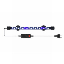 Bară luminoasă submersibilă cu LED-uri pentru acvariu, 9 LED-uri, luminozitate și memorie reglabile, compatibilă cu acvariile