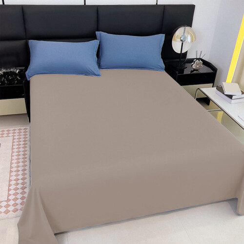 Fiber Bed Sheets 59x90.55Inch Super Soft Summer Cooling Lightweight Solid Color Ease Skin Friendly Machine Washable Sheets