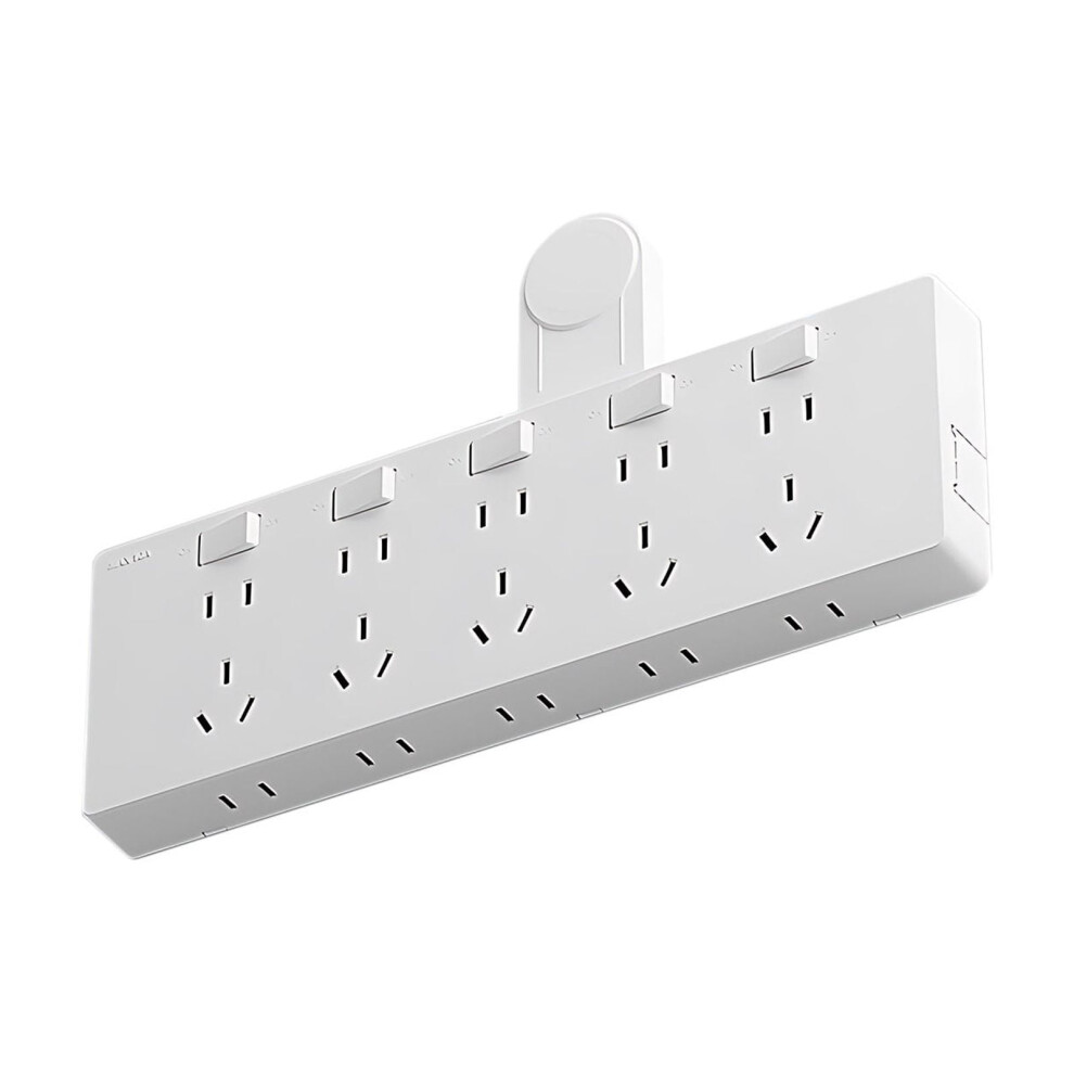 Wall Multi-Plug Extender With Separate Switches, 14Â21 Sockets, Adjustable Swivel, No WiringâCompatible With Home & Office 9065194457185