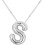 Bubble Letter Necklace 18K Gold Plated Initial Pendant 18 1