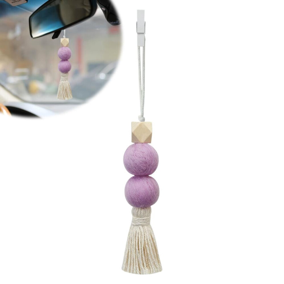 Rearview Mirror Hanging Ornament Hand-Knitted Pendant 9043876517365