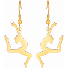 Boucles d'oreilles pendantes et à clous inspirantes sur le thème de la gymnastique – Bijoux de ballet, ballerine, gymnaste de l'équipe