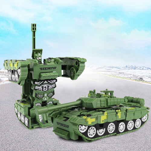 Robot char de combat transformable, jouet transformable en un clic, char de simulation mécha, compatible avec les activités STEM, cadeau