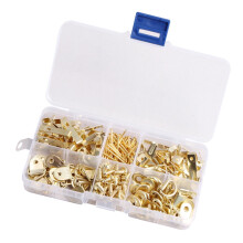 1Set Small Nails For Picture Hanging Golden Iron Photo Frame Hook NonTrace 2.3X0.4In For