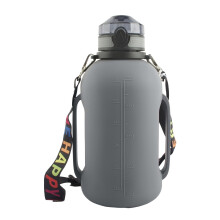 Collapsible Water Bottle BPA Free - 64 Oz Foldable Water Bottle For Travel Sports Bottles With Triple Leak Proof And Handle Lightweight