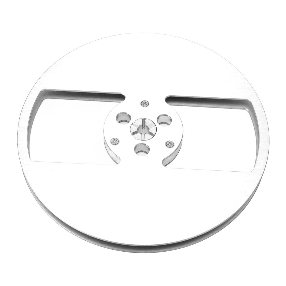 7 Inch Aluminum Alloy Tape Reel 2-Hole Takeup For 1/4In Tape Silver 7671387619128
