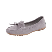 (Gray, 42) Women\'s Bowknot Loafers - Comfortable & Non-Slip Beach Shoes