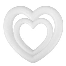 2 Pcs Foam Hearts Large Valentines Wreath Form Love Bubble