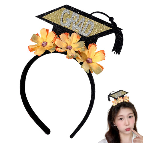 (1) Graduation Hat Headband - Party Photo Prop 2