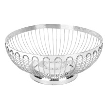 Stainless Steel Fruit Basket Multipurpose Decorative Mirror Polished Large Capacity Fruit Bowl for Living Room