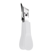 Angled Nail Clipper Ergonomic Heavy Duty Stainless Steel Toenail Clippers for Thick Ingrown Nails with Non-Slip Handle