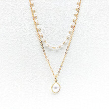 (Gold) 2pcs Fairy Necklace, Clavicle Chain for Party Decor