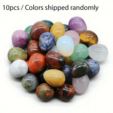 Œufs de pierres polies, 10 pièces, cristaux de chakra