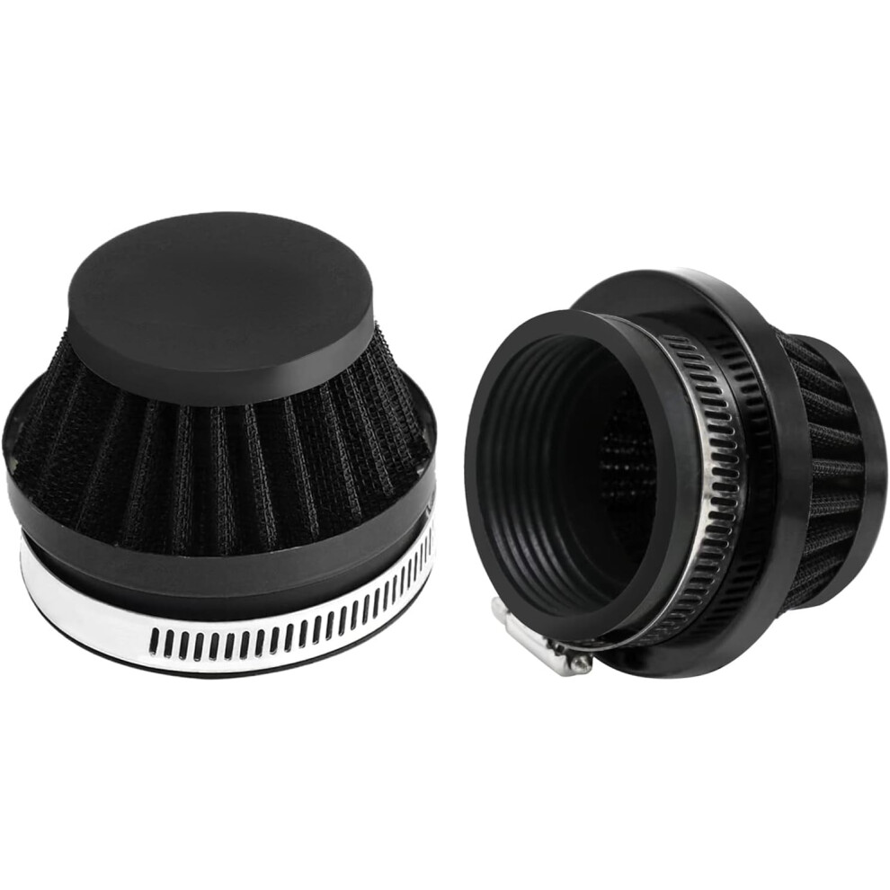 2Pcs 55Mm Motorcycle Air Intake Filter Â Universal Carburetor Cleaner For Dirt Bike, Atv, Ssr, Ttr (Black) Â Compatible With Many Carburetors Black 9362892453007