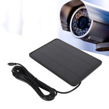 Wasserdichter 5V 4W Solar Panel Ladegerät für Micro USB & USB-C, 175 mm, schwarz