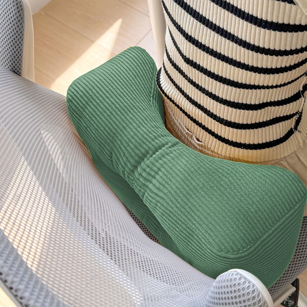 Corduroy Lumbar Support Pillow With Removable Washable Cover 9085618523746