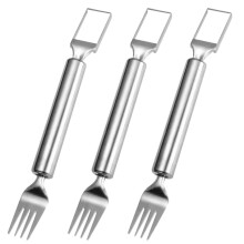 Watermelon Cutter and Fork Set Stainless Steel 3 Pcs