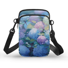 Crossbody kabelka z polyesteru, vintage vážka, hortenzia2