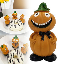 Figurki dyniowe na Halloween z żywicy, 6 szt.