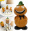 Halloween mini pompoenfiguurtjes van hars, 6 stuks 1