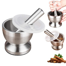 Stainless Steel Mortar and Pestle Set 2 pcs