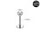 Titanium Steel Lip Ring CZ Stud 2 pcs 1.2x6x3mm 1