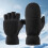 Winter Fingerless Gloves Convertible Thermal Windproof for 1