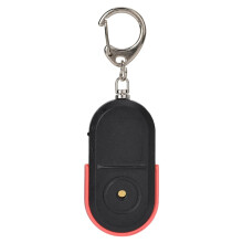Wireless Anti‑Lost Key Finder with Whistle, LED Light & 8‑10 m Range – Red Battery, Portable Anti‑Theft Locator