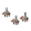 Guitar Potentiometer A1M Split Shaft 3 pcs 1