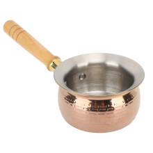 304 Stainless Steel Butter Warmer Saucepan with Wooden
