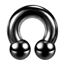 1 Pc Stainless Steel Horseshoe Nose Ring Large Size Septum Piercing Ear Piercing-6mm(2g)-diameter 12mm