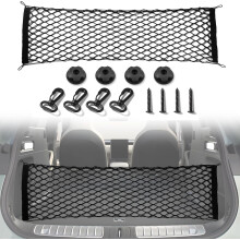 Cargo Net Stretchable. Adjustable Elastic Trunk Storage Net with Hook for SUVs, Cars and Trucks, Car Exterior Accessories (43.3x15.8 Inch)