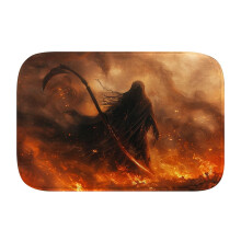 Grim Reaper badetæppe skridsikkert memory foam S