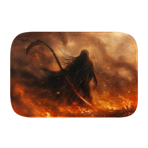 Grim Reaper badetæppe skridsikkert memory foam S