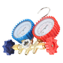AC Manifold Gauge Set R134A HVAC Refrigeration Kit, Brass, 3 x 90cm
