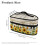 Travel Iron Storage Case Sunflower Pattern Portable Iron Case Smooth Zipper, Case Only 6
