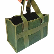 Bolsa de herramientas de lona de gran capacidad – Boca ancha, bolsa organizadora resistente al desgaste para electricistas y jardineros, compatible