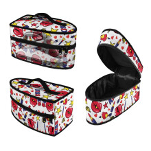 Travel Iron Storage Bag Lightweight Iron Accessories Travel Carrying Case Zipper Handle Heart and Star Pattern(Case Only)