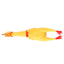 Screaming Chicken Dog Toy Yellow Noise Fun