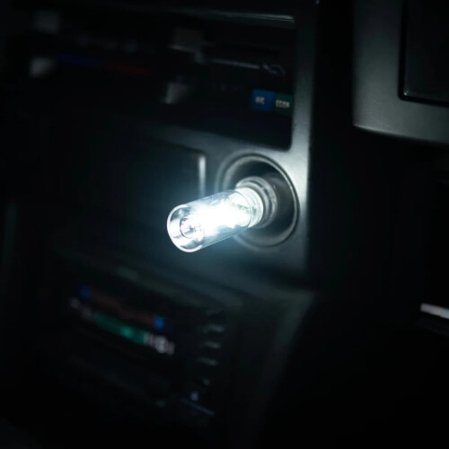 Luminária noturna LED retrô em garrafa de vidro de 2,36 polegadas com ajuste de intensidade por toque e conexão USB.