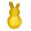 Tarro de plástico para dulces con forma de conejito, 25 cm, amarillo 1