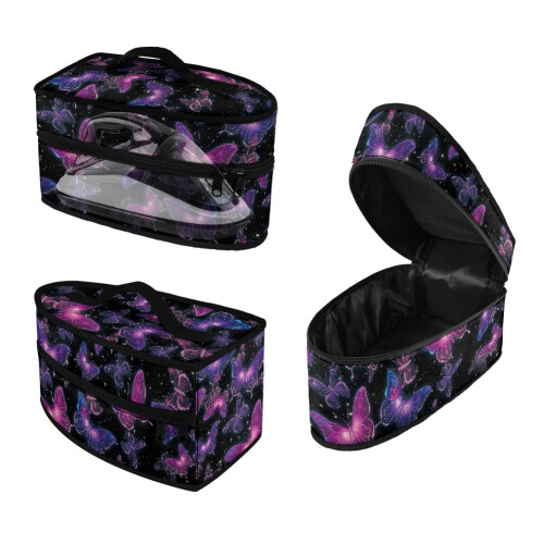 Butterfly Pattern Polyester Carrying Bag with Handle and