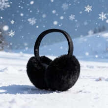Women's Fluffy Plush Earmuffs – Cozy Furry Ear Warmers,