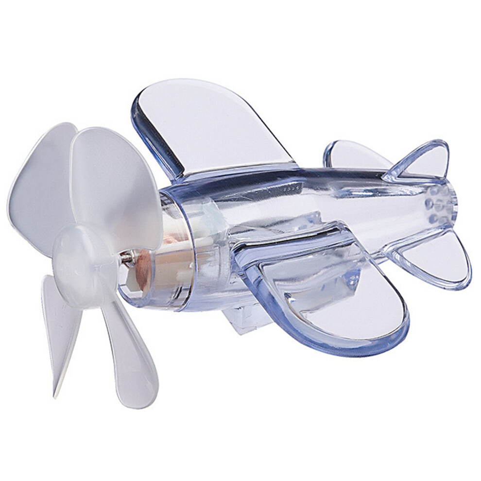 (White) Windproof Led Airplane Propeller For Helmets & Cars White 6253032979606