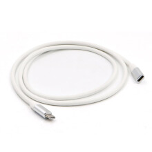 Cabo extensor USB 3.1 Tipo C de 1 metro, macho para fêmea (cinza)